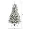 5ft. Pre-Lit Flocked Rock Springs Spruce Artificial Christmas Tree with Clear LED Lights